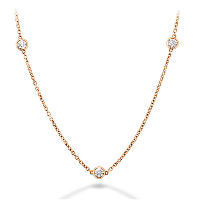 0.43 ctw. Signature Bezels By The Yard 3 Stone in 18K Rose Gold