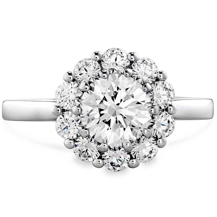 0.25 ctw. Beloved Open Gallery Engagement Ring in 18K White Gold