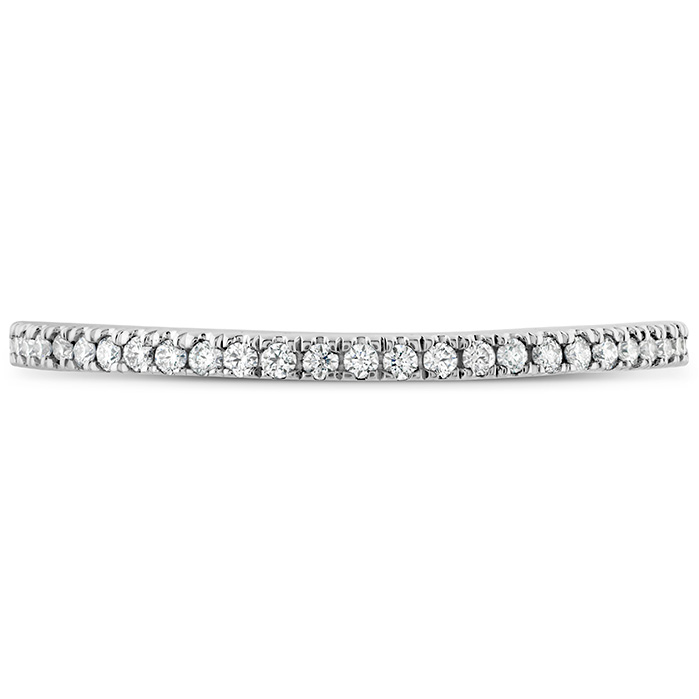 0.1 ctw. Brielle Curved Diamond Band in 18K White Gold