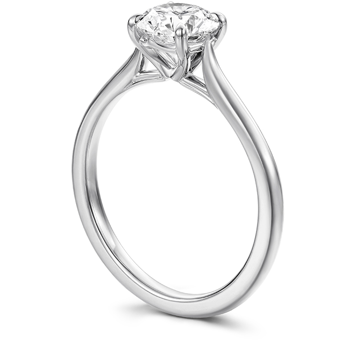 Camilla 4 Prong Engagement Ring in 18K Rose Gold