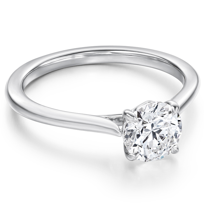 Camilla 4 Prong Engagement Ring in Platinum