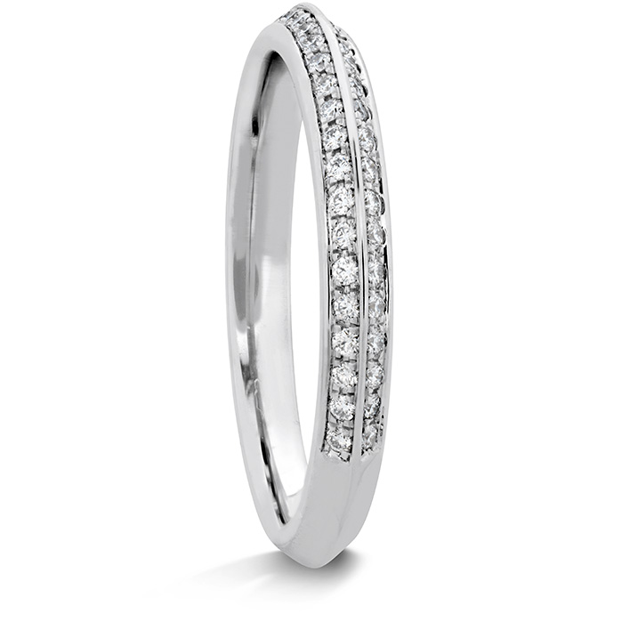 0.18 ctw. Camilla Pave Knife Edge Band in 18K White Gold