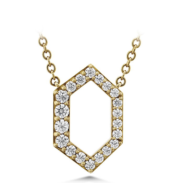 0.21 ctw. Charmed Hex Pendant in 18K Yellow Gold