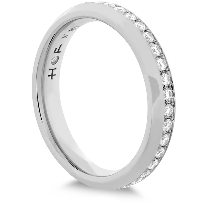 0.5 ctw. Coupled Eternity Band 4mm in Platinum