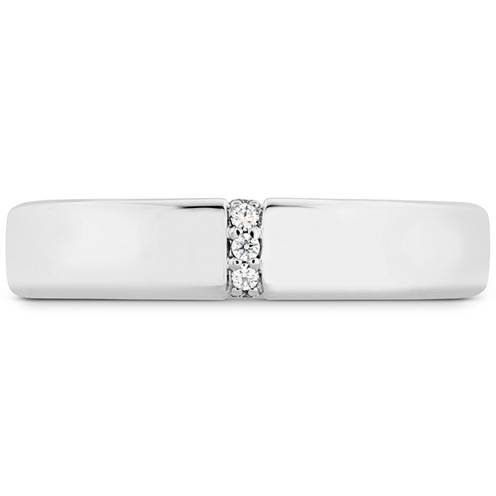 0.04 ctw. Coupled Simplicity Diamond Band 4mm in 18K White Gold