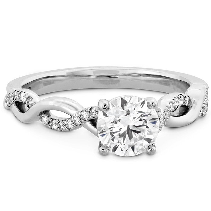 0.16 ctw. Destiny Lace HOF Engagement Ring in 18K Rose Gold