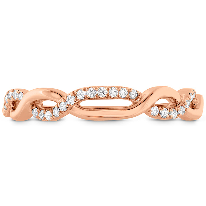 0.07 ctw. Destiny Lace Twist Band in 18K Rose Gold