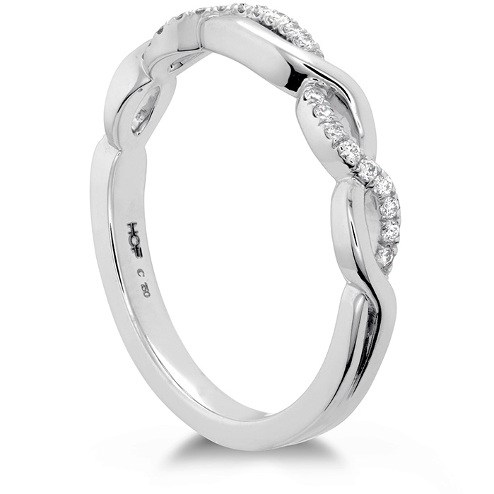 0.07 ctw. Destiny Lace Twist Band in 18K White Gold