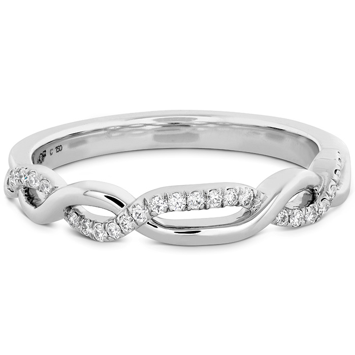 0.07 ctw. Destiny Lace Twist Band in 18K White Gold