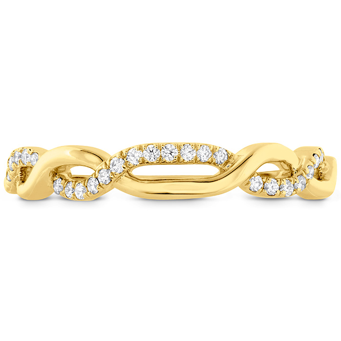 0.07 ctw. Destiny Lace Twist Band in 18K Yellow Gold