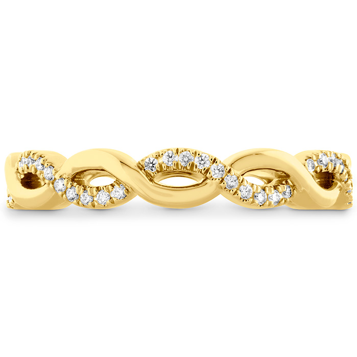 0.18 ctw. Destiny Lace Twist Eternity Band in 18K Yellow Gold