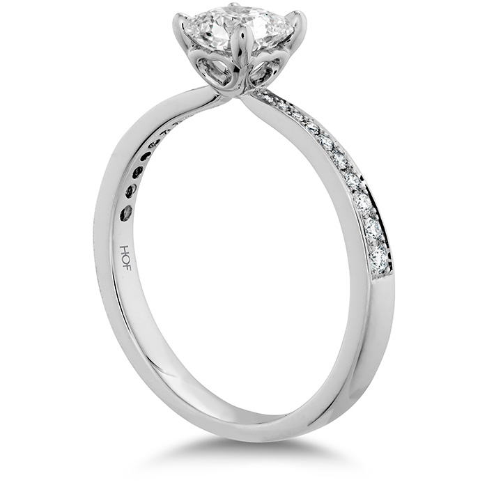 0.1 ctw. Dream Signature Engagement Ring-Diamond Band in Platinum