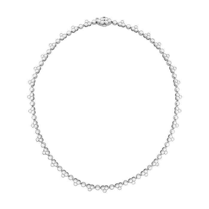 9.65 ctw. Effervescence Line Necklace in 18K White Gold