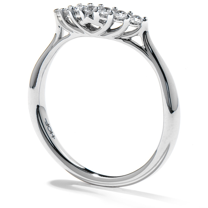 0.15 ctw. Felicity Queen Anne Band in 18K White Gold