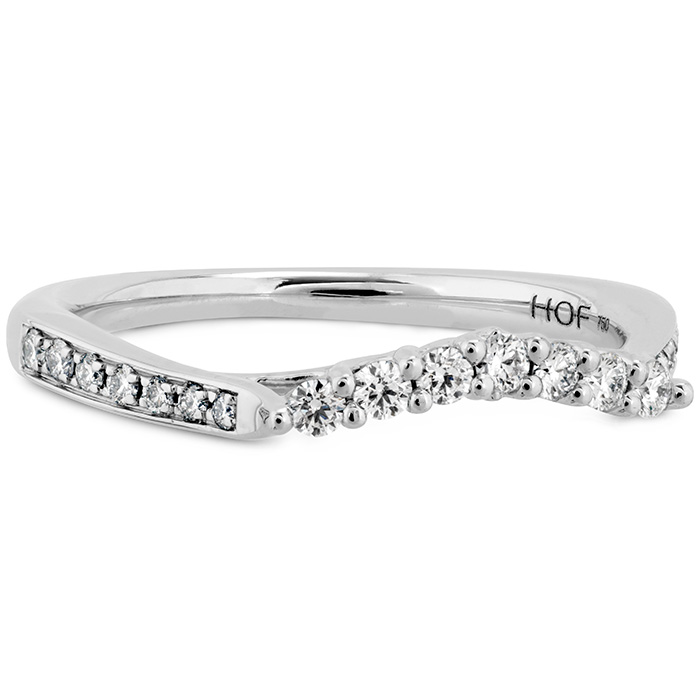 0.2 ctw. Felicity Queen Anne Diamond Band in 18K White Gold