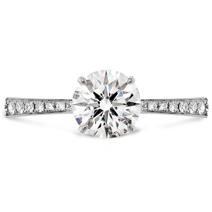 0.1 ctw. HOF Signature Engagement Ring-Diamond Band in Platinum