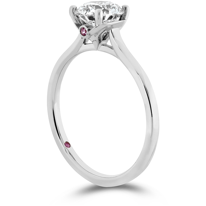 Sloane Silhouette Engagement Ring-Sapphires in Platinum