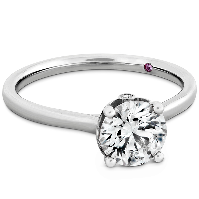 0.01 ctw. Sloane Silhouette Engagement Ring in Platinum