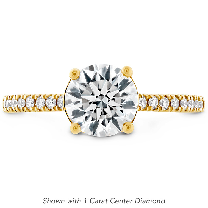 0.18 ctw. Sloane Silhouette Engagement Ring Diamond Band in 18K Yellow Gold
