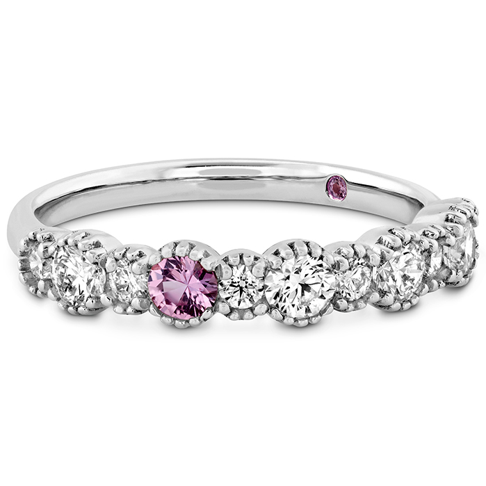 0.57 ctw. Behati Beaded Band with Sapphires in Platinum