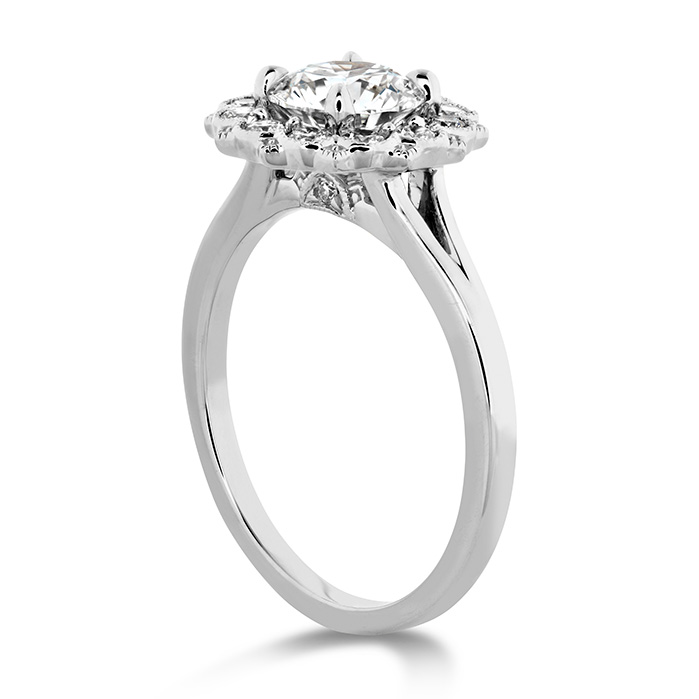 0.45 ctw. Liliana Halo Engagement Ring in 18K White Gold