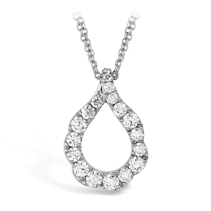 1 ctw. Lorelei Crescent Diamond Pendant in 18K Rose Gold