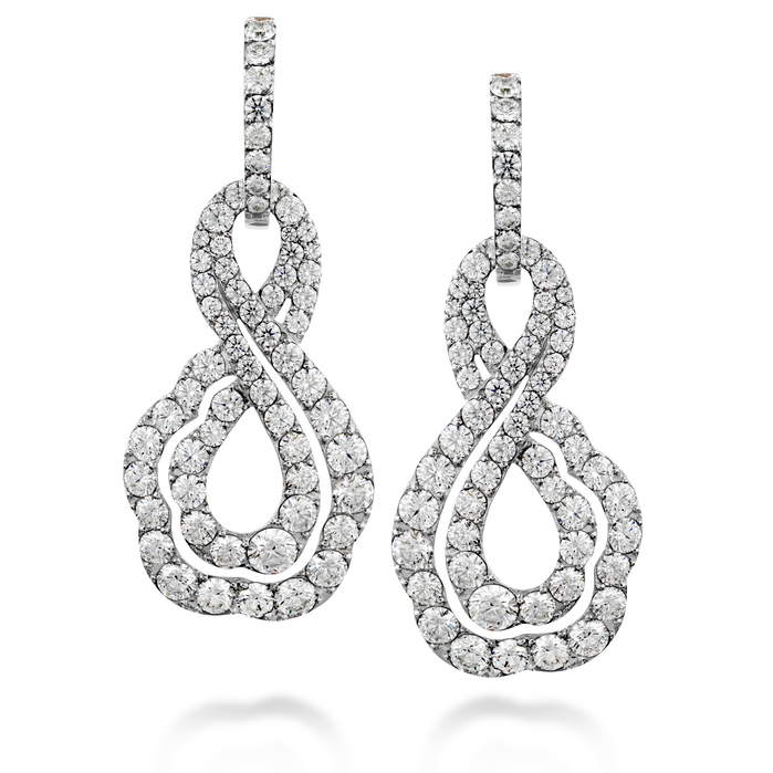 4.5 ctw. Lorelei Diamond Infinity Earrings in 18K White Gold