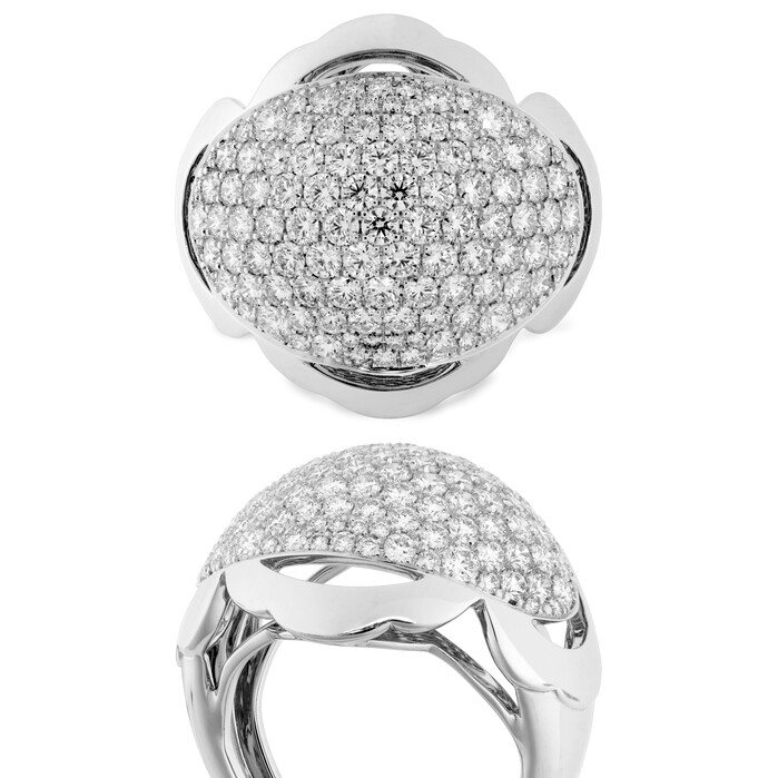 2.3 ctw. Lorelei Dome Right Hand Ring in 18K White Gold