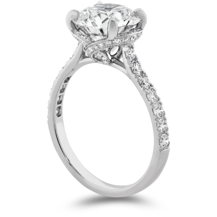 0.68 ctw. The Luna Diamond Ring in Platinum