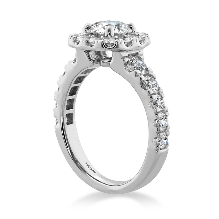 1.17 ctw. Luxe Transcend Premier Custom Halo Diamond Ring in Platinum