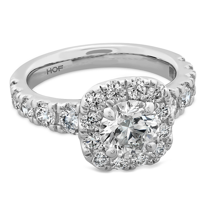 1.29 ctw. Luxe Transcend Premier Custom Halo Diamond Ring in Platinum