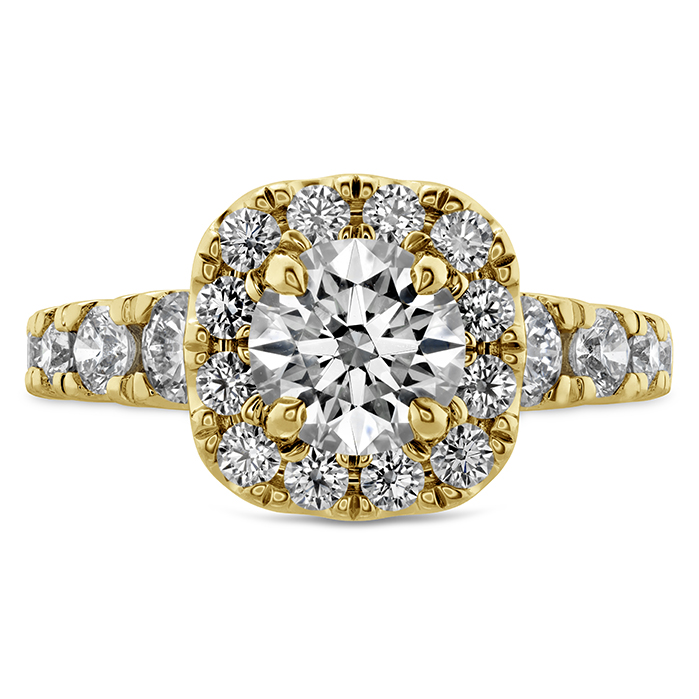 1.17 ctw. Luxe Transcend Premier Custom Halo Diamond Ring in 18K Yellow Gold