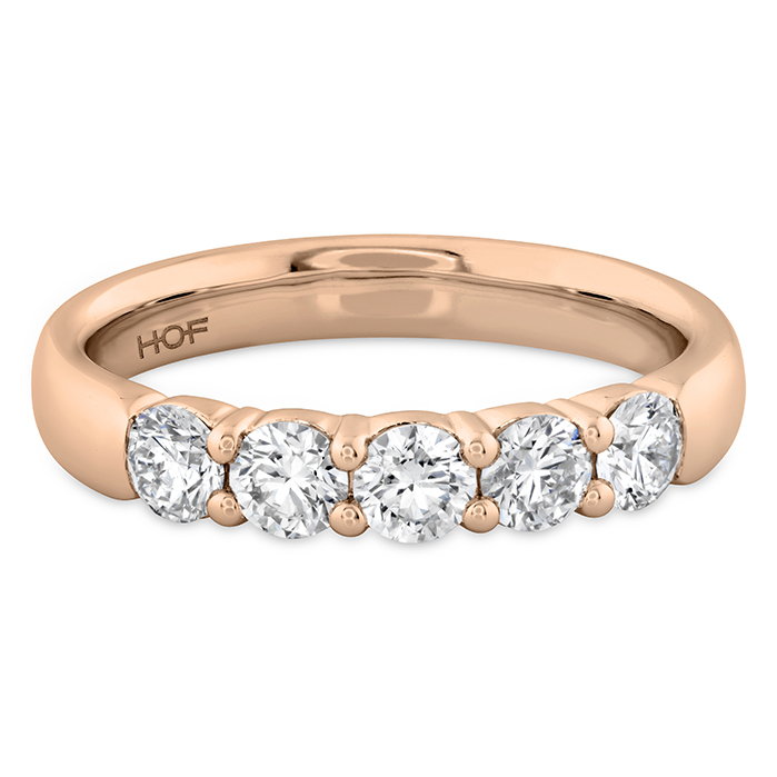 0.75 ctw. Signature 5 Stone Band in 18K Rose Gold
