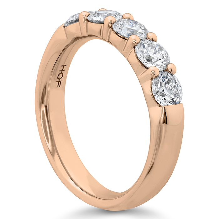 1.25 ctw. Signature 5 Stone Band in 18K Rose Gold