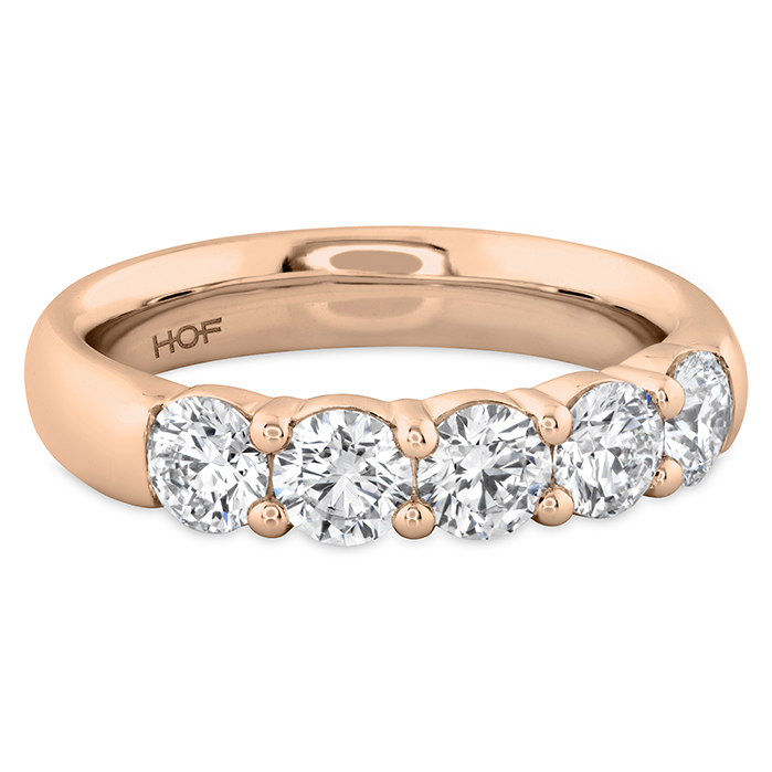 1.25 ctw. Signature 5 Stone Band in 18K Rose Gold