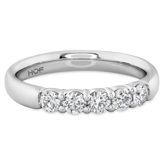 0.5 ctw. Signature 5 Stone Band in 18K White Gold