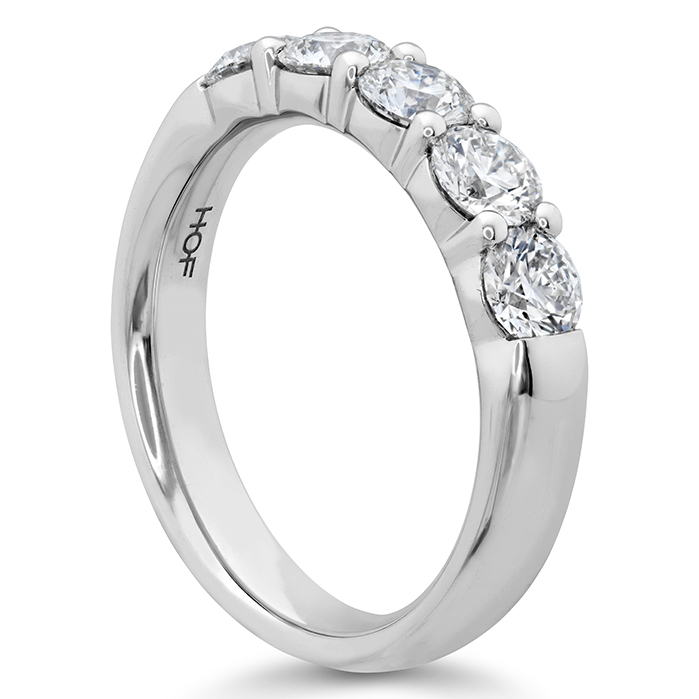 1.25 ctw. Signature 5 Stone Band in 18K White Gold