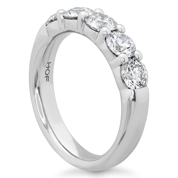 1.5 ctw. Signature 5 Stone Band in 18K White Gold