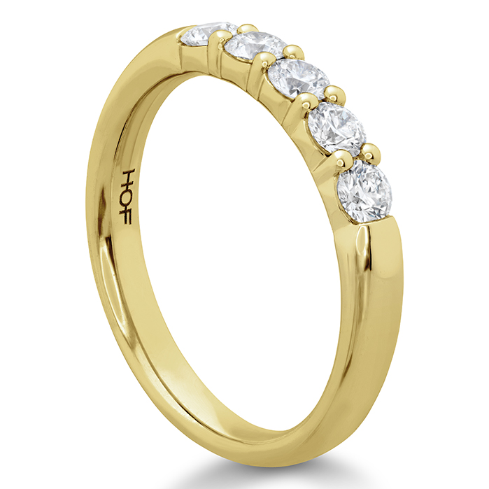 0.5 ctw. Signature 5 Stone Band in 18K Yellow Gold