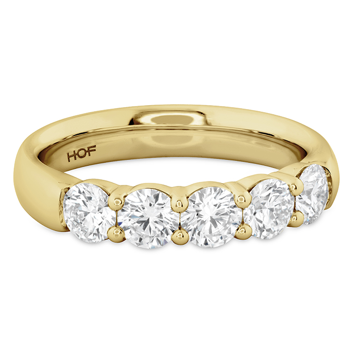 1 ctw. Signature 5 Stone Band in 18K Yellow Gold