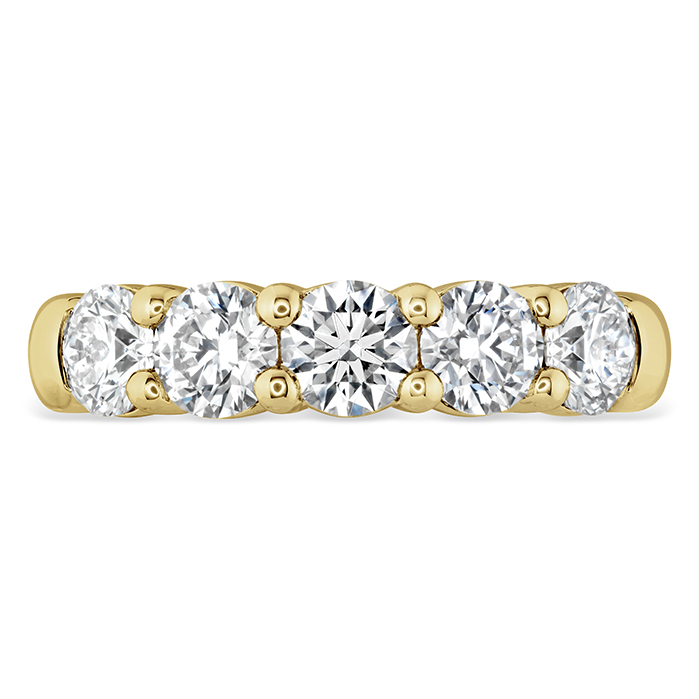 1.5 ctw. Signature 5 Stone Band in 18K Yellow Gold