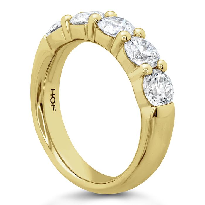 2 ctw. Signature 5 Stone Band in 18K Yellow Gold