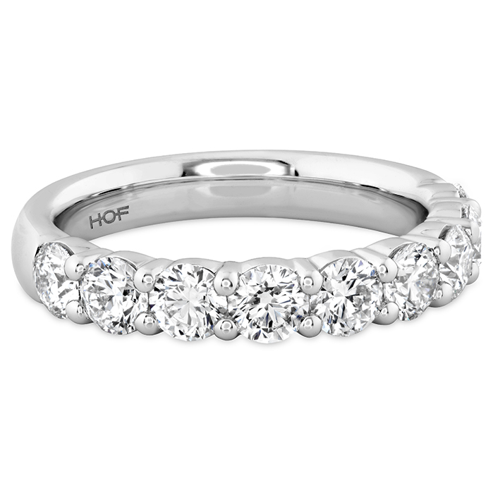1.5 ctw. Signature 9 Stone Band in 18K White Gold