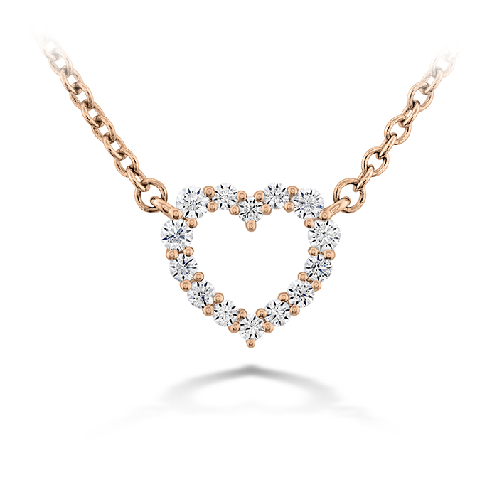 0.11 ctw. Signature Heart Pendant - Small in 18K Rose Gold