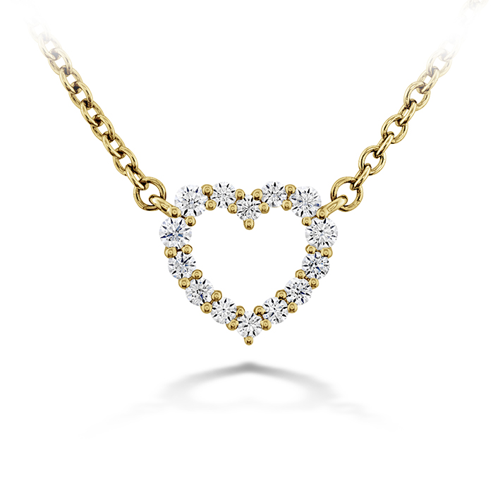 0.11 ctw. Signature Heart Pendant - Small in 18K Yellow Gold