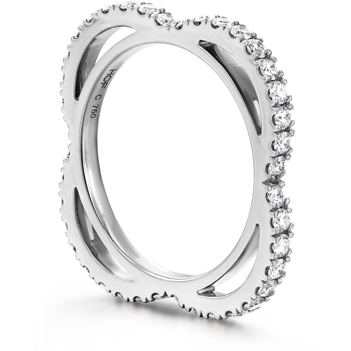 0.65 ctw. Signature Petal Eternity Band in 18K White Gold