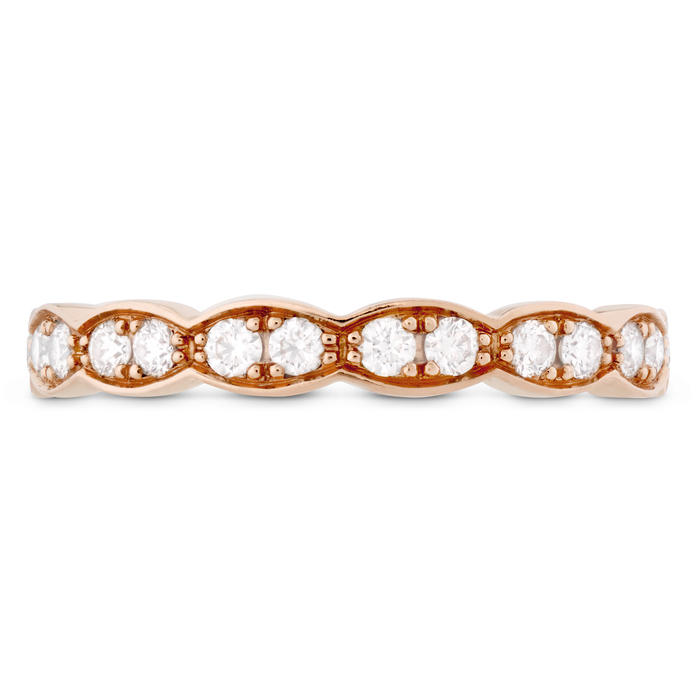 0.2 ctw. Special Lorelei Floral Diamond Band in 18K Rose Gold