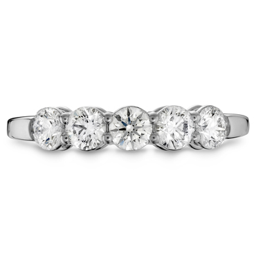 0.3 ctw. Special Multiplicity Love Five Stone Band in 18K White Gold
