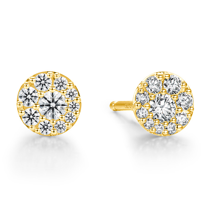 0.5 ctw. Tessa Diamond Circle Earrings in 18K Yellow Gold