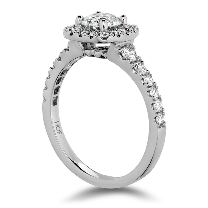0.6 ctw. Transcend Premier Custom Halo Engagement Ring in Platinum